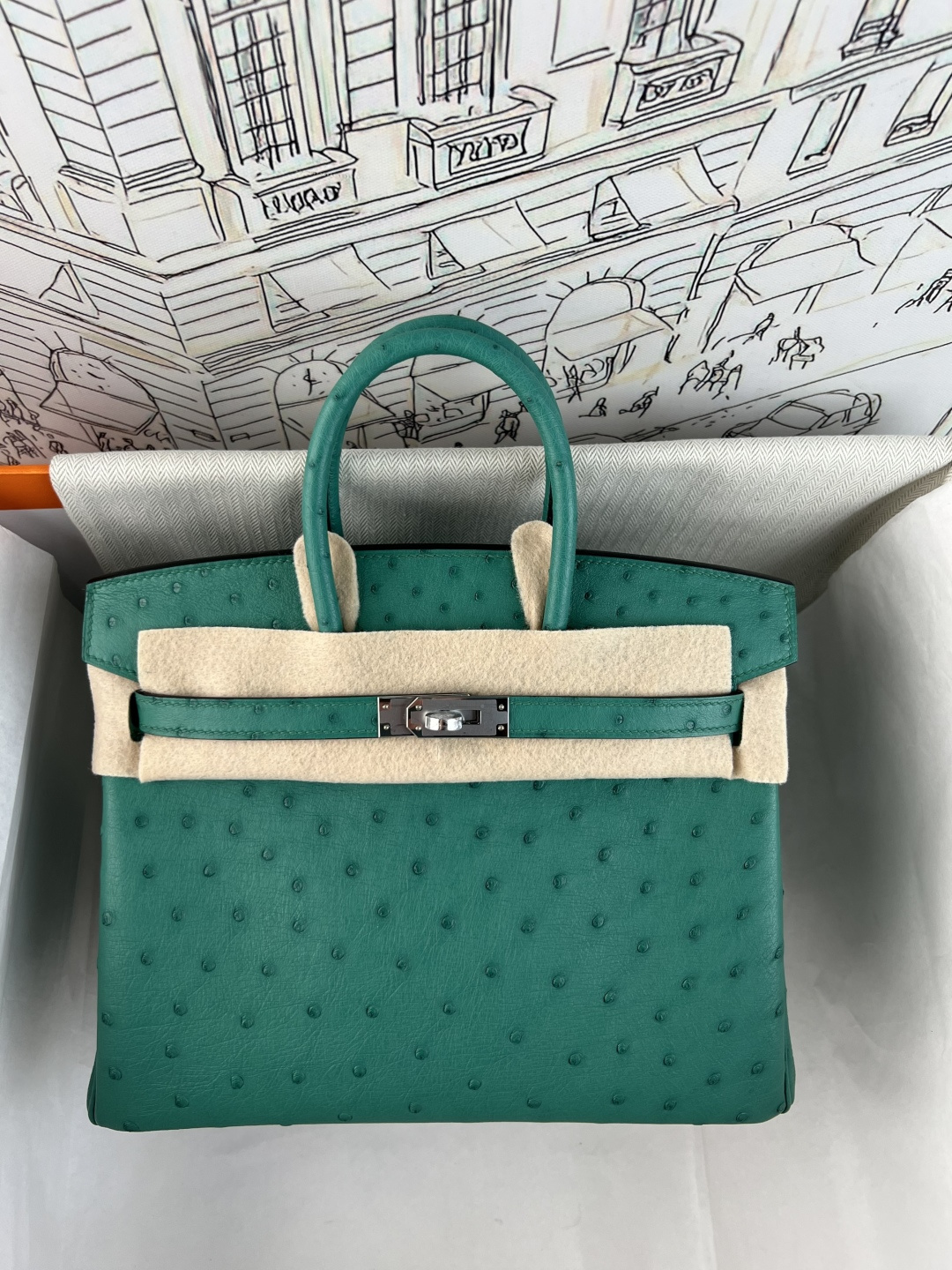 NO:852567,Spot color BK25 South African KK ostrich skin platinum 25cm, fully hand-stitched with wax thread lining, original goatskin, all-steel hardware, Hermes, hermes, sheepskin, ostrich skin, Hermes,19860909现货色BK25 南非KK鸵鸟皮铂金25cm  全手缝蜡线内里原版山羊皮,全钢五金,爱马仕,hermes,sheepskin,ostrich skin,Hermes,,Bag