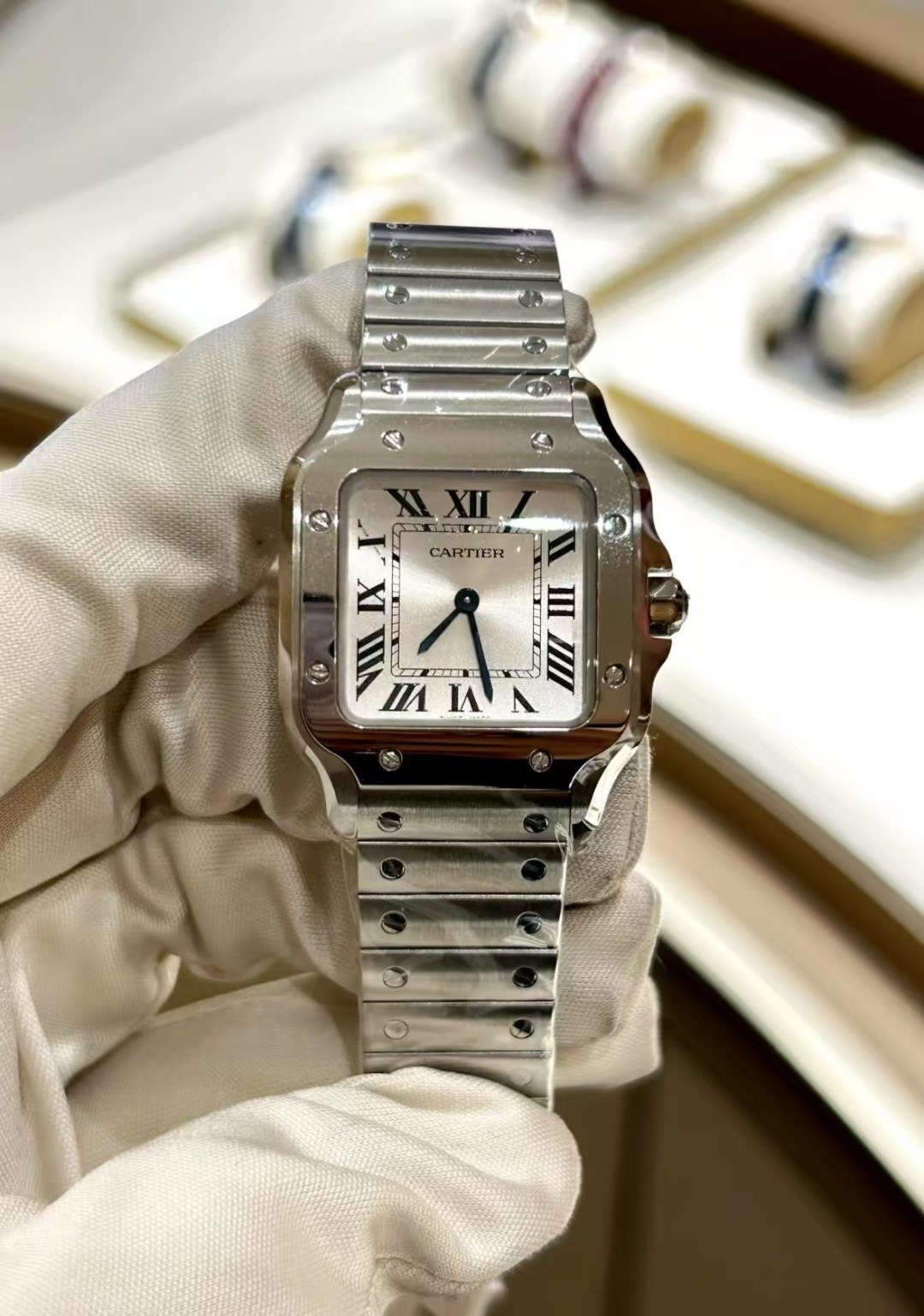 Cartier Style Blue Leather Watches Lookbook Reference image 2