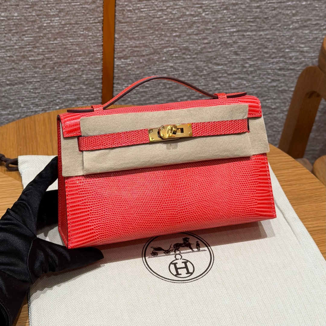 Hermès 22cm (Rouge Exotique)