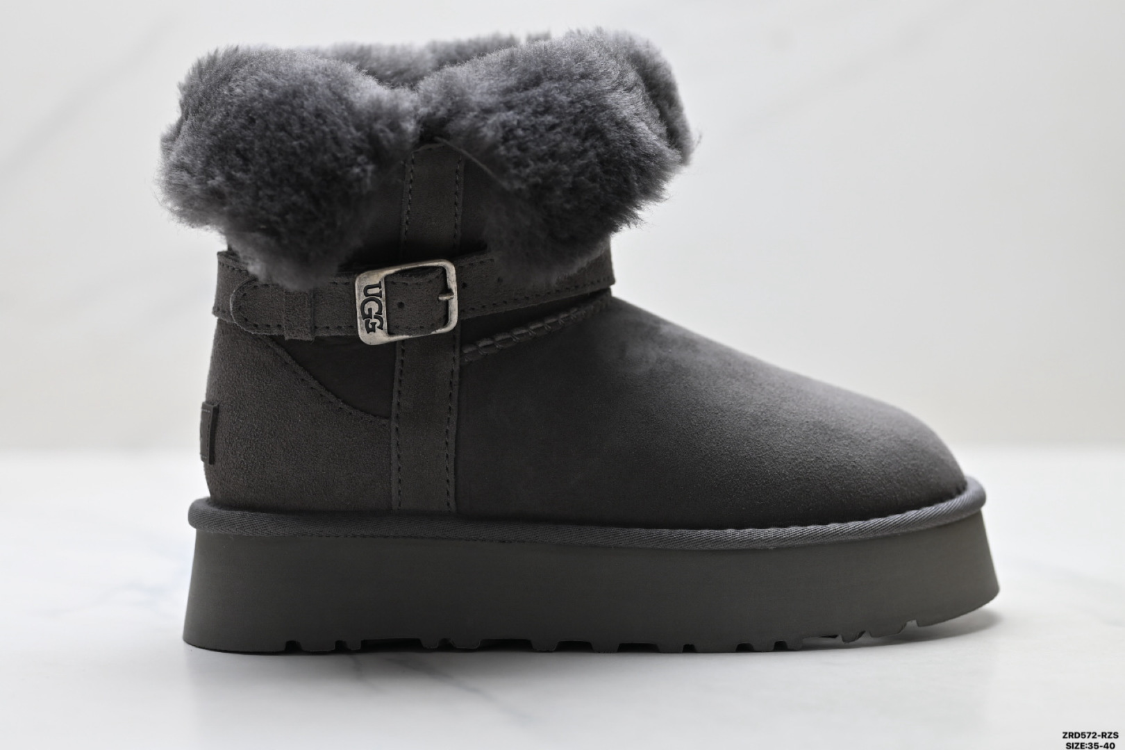 【06931】UGG Classic Mini Heritage Fluff Suede Snow Boots Size: 35-40