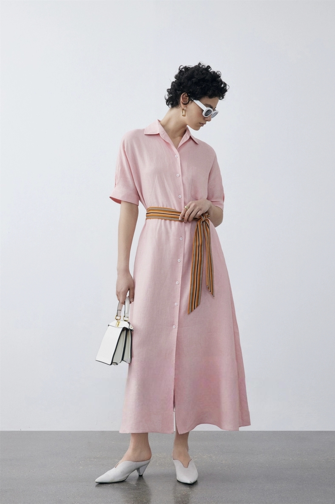 High-Quality Women’s Suit Support and Air-Comfortable Linen Shirts with LP Belts - 图片 3