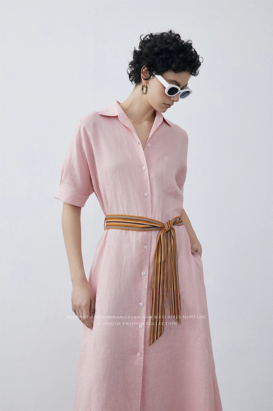 High-Quality Women’s Suit Support and Air-Comfortable Linen Shirts with LP Belts - 图片 8