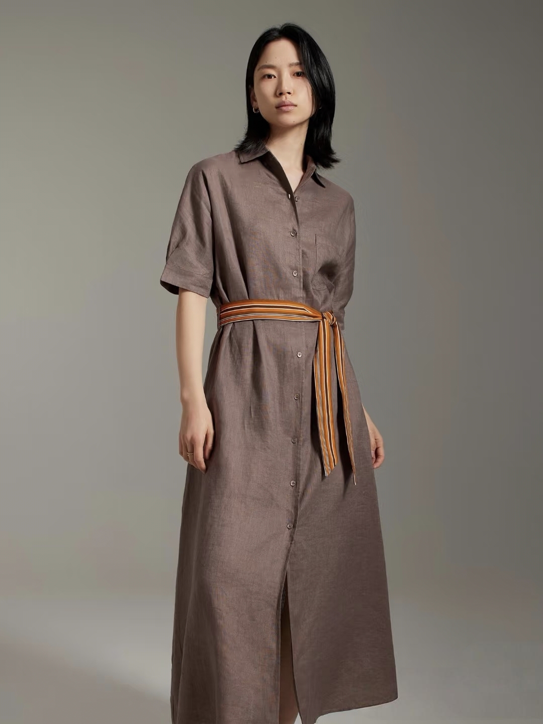 High-Quality Women’s Linen Suit Set with Air-Comfortable Shirts – P552 Support. - 图片 7