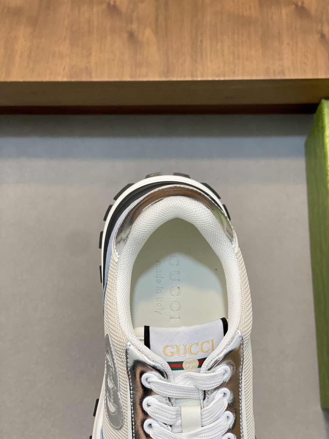Gucci Men's Blue Leather and Mesh Lace-Up Sneakers - Sizes 38-44 8 cmp i1743875713263 4199 0 6