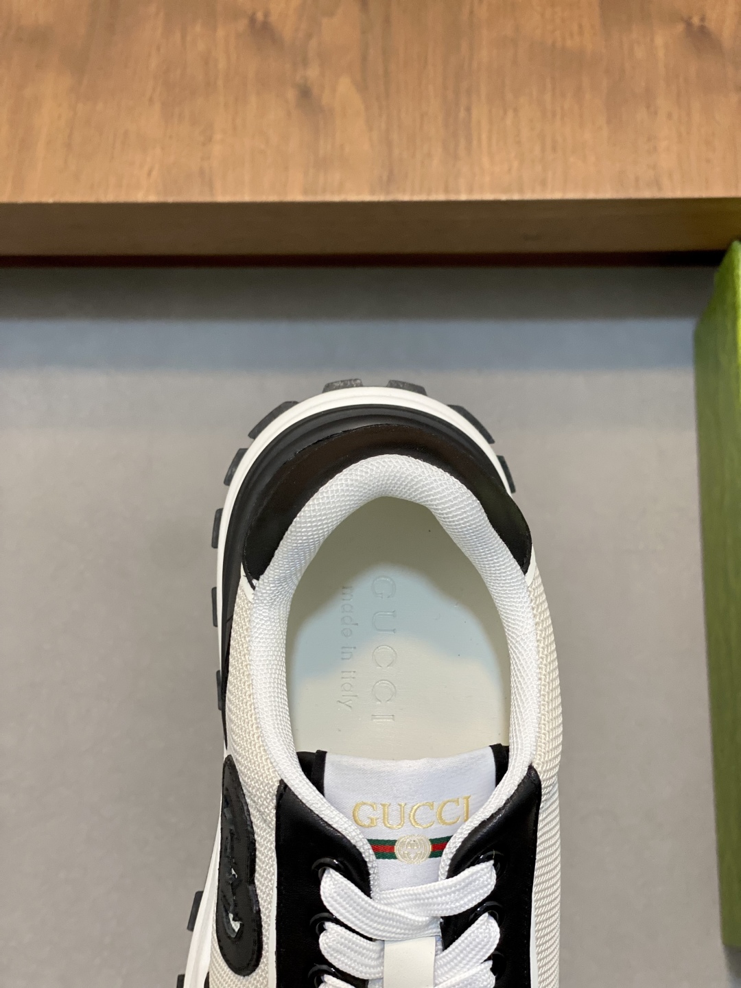 Gucci Leather and Mesh Lace-Up Sneakers - Stylish, Comfortable, and Durable 8 cmp i1743875770180 7058 0 6