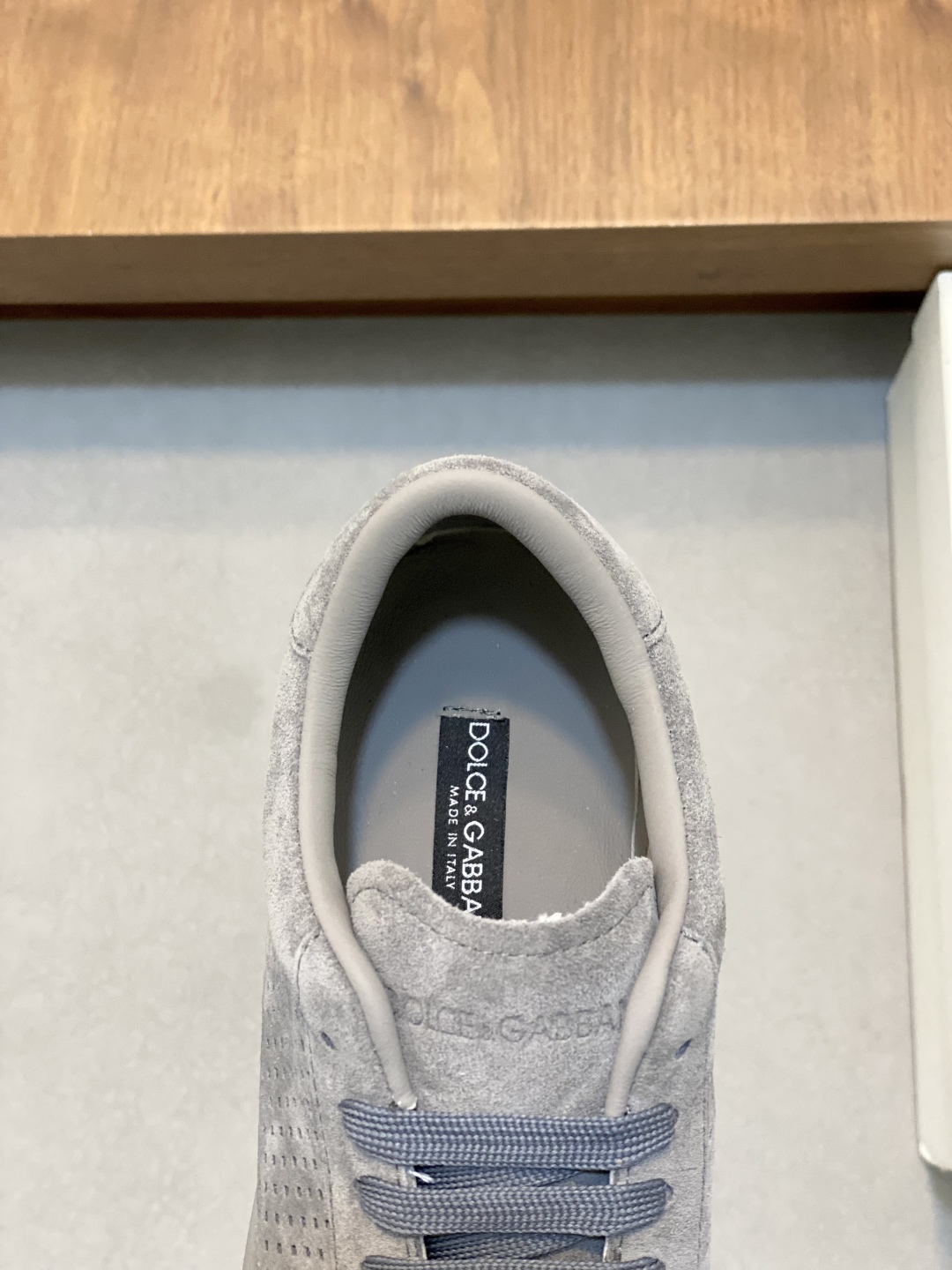 Dolce&Gabbana Men's Gray Suede Leather Lace-Up Sneakers, Sizes 38-44 8 cmp i1743876023434 227 0 6