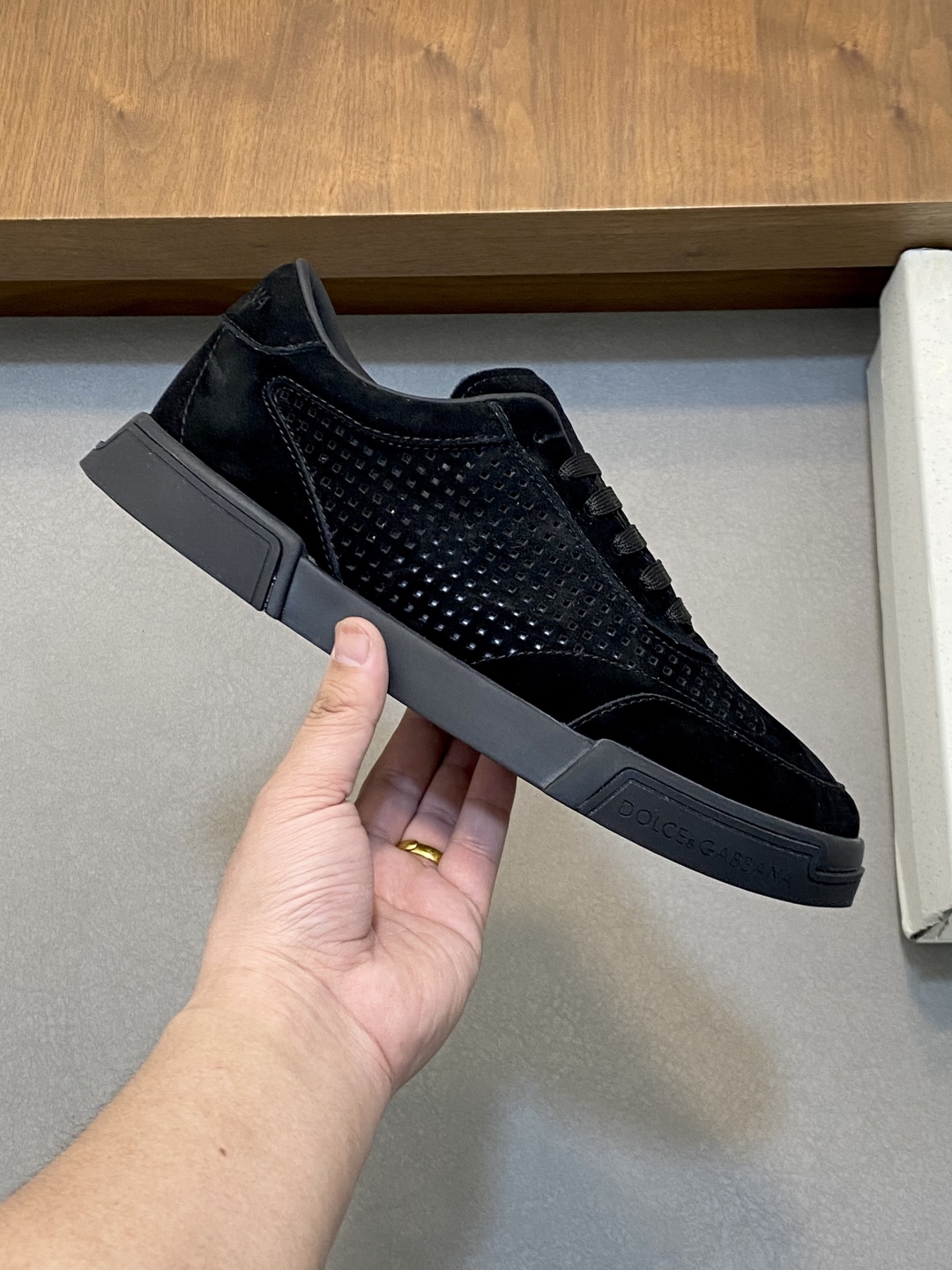 Dolce & Gabbana Men's Black Suede Casual Sneakers - Comfort & Style 5 cmp i1743876036480 7060 0 3