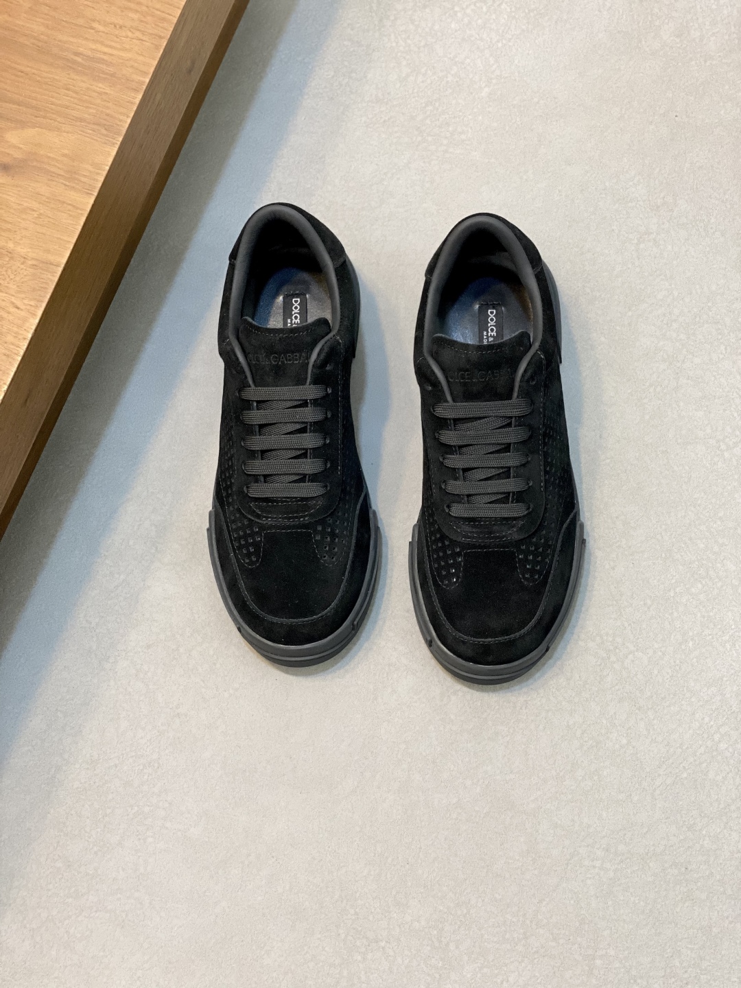 Dolce & Gabbana Men's Black Suede Casual Sneakers - Comfort & Style 1 Dolce & Gabbana Men's Black Suede Casual Sneakers - Comfort & Style