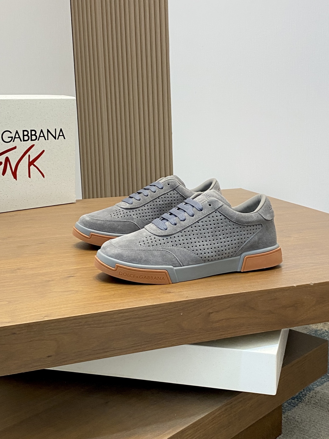 Dolce&Gabbana Men's Gray Suede Leather Lace-Up Sneakers, Sizes 38-44 4 cmp i1743876090289 1647 0 2