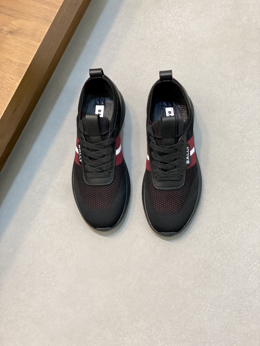 Bally Men's Black Sneakers with Logo Detail, Breathable Casual Slip-Ons 1 Bally Men's Black Sneakers with Logo Detail, Breathable Casual Slip-Ons