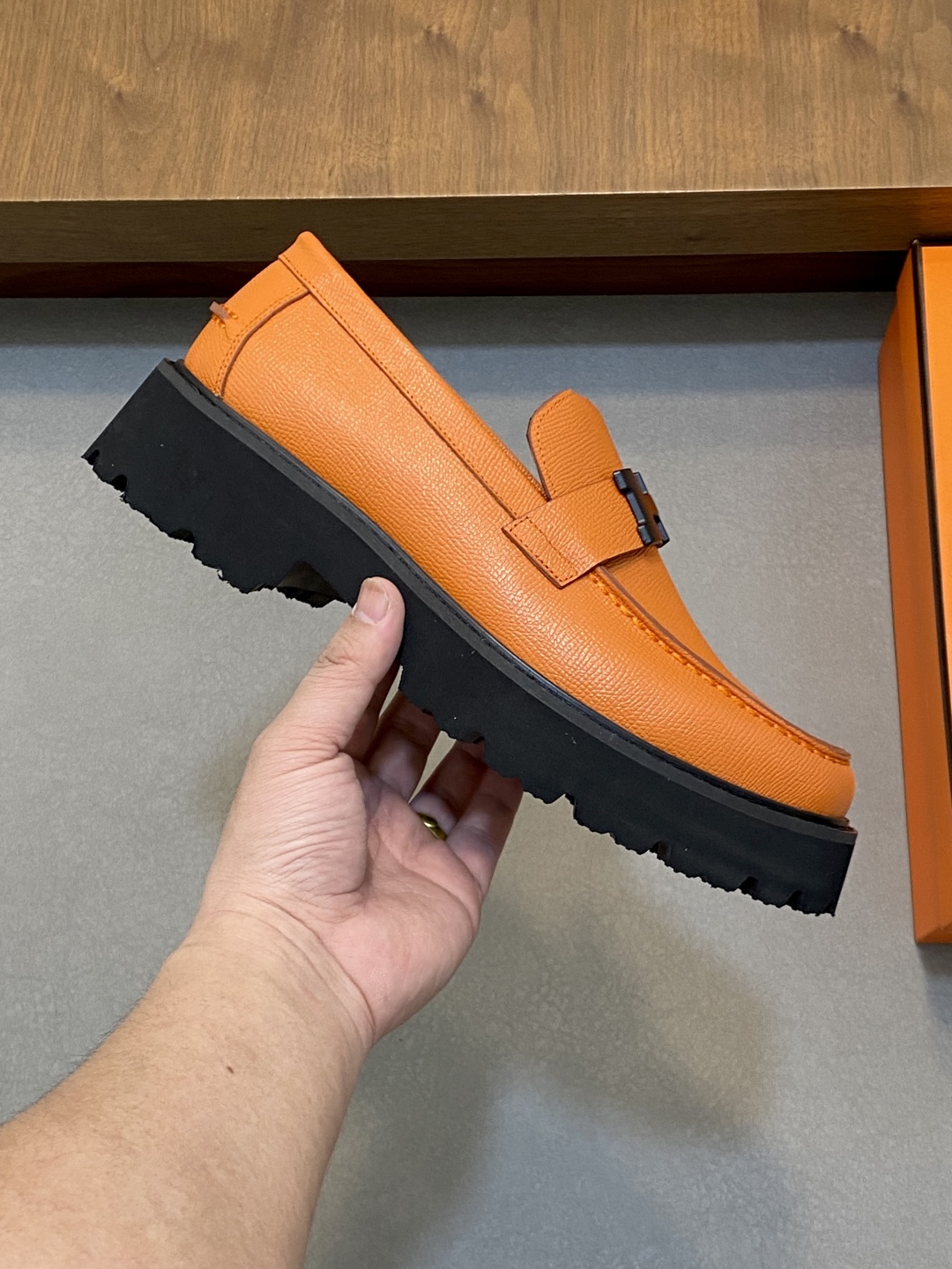 Hermes Men's Game Loafers in Calfskin Leather with Kelly Buckle - Slip-On Style 5 cmp i1743957574455 2479 0 3