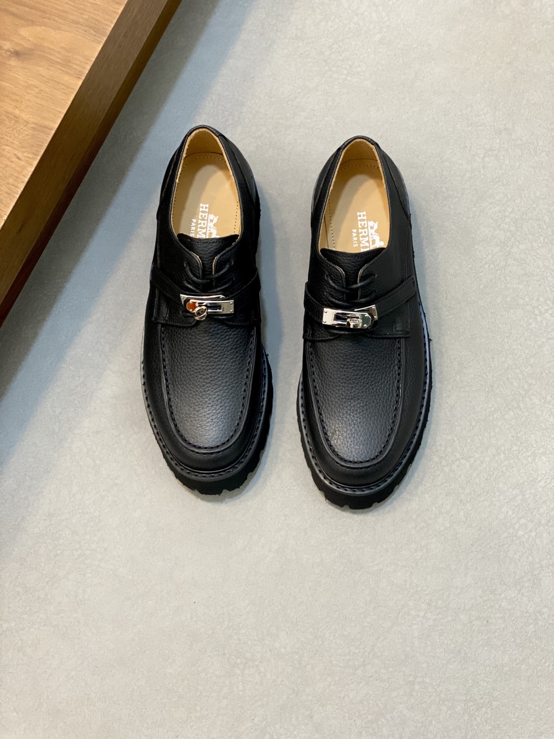 Hermes GAME Matte Calfskin Loafers with Kelly Buckle - Stylish Urban Look 1 Hermes GAME Matte Calfskin Loafers with Kelly Buckle - Stylish Urban Look
