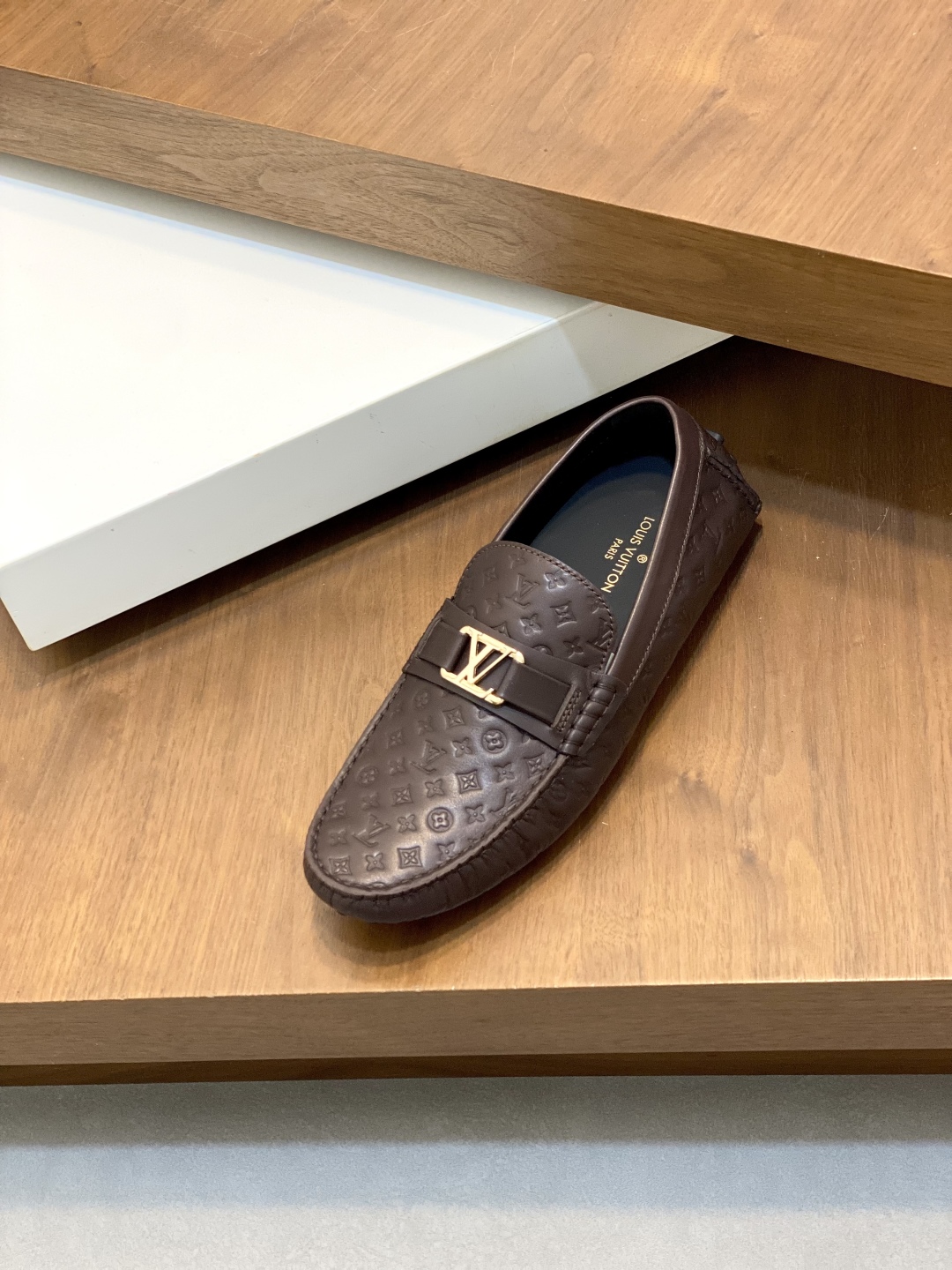 Louis Vuitton Men's Driving Loafers in Monogram Embossed Leather 7 cmp i1743958650091 2698 0 5