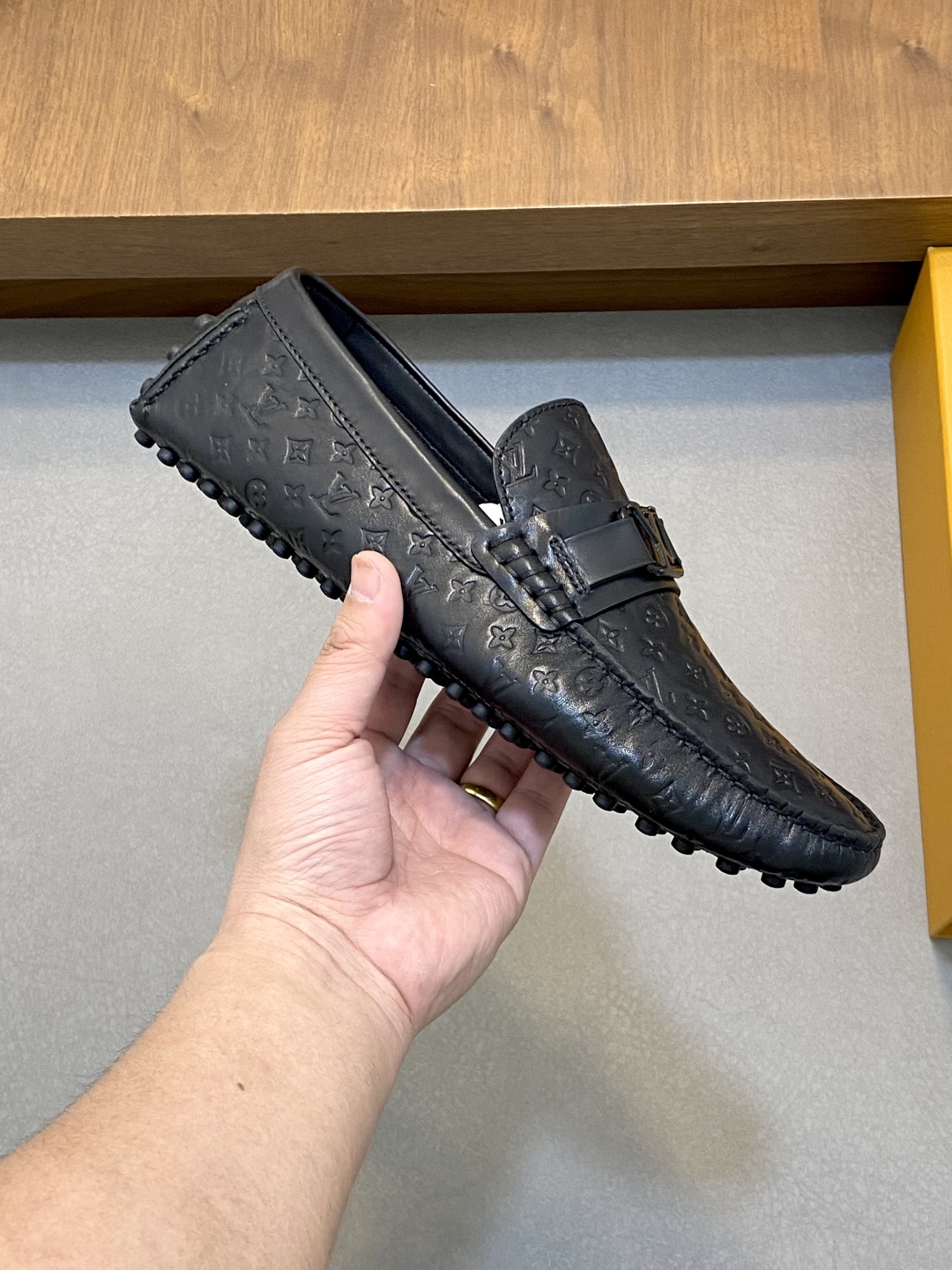 Louis Vuitton Men's Driving Shoes in Black Leather, Sizes 39-44 5 cmp i1743958748192 9068 0 3