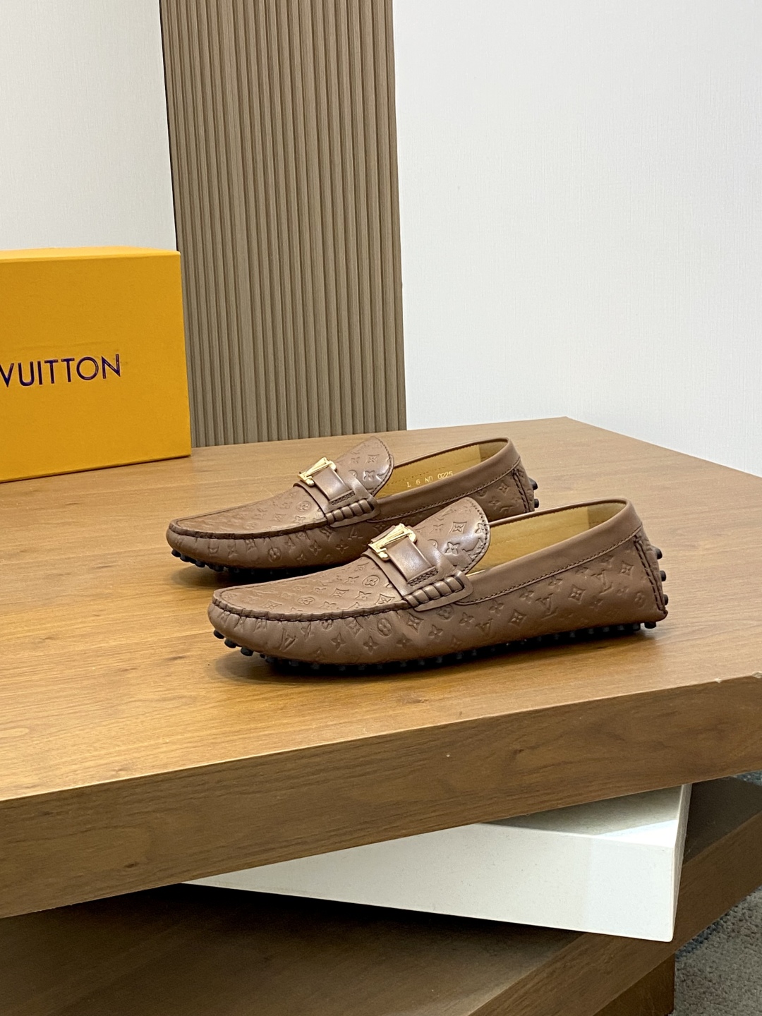 Louis Vuitton Brown Leather Driving Shoes for Men, Slip-on Style 4 cmp i1743958771804 76 0 2