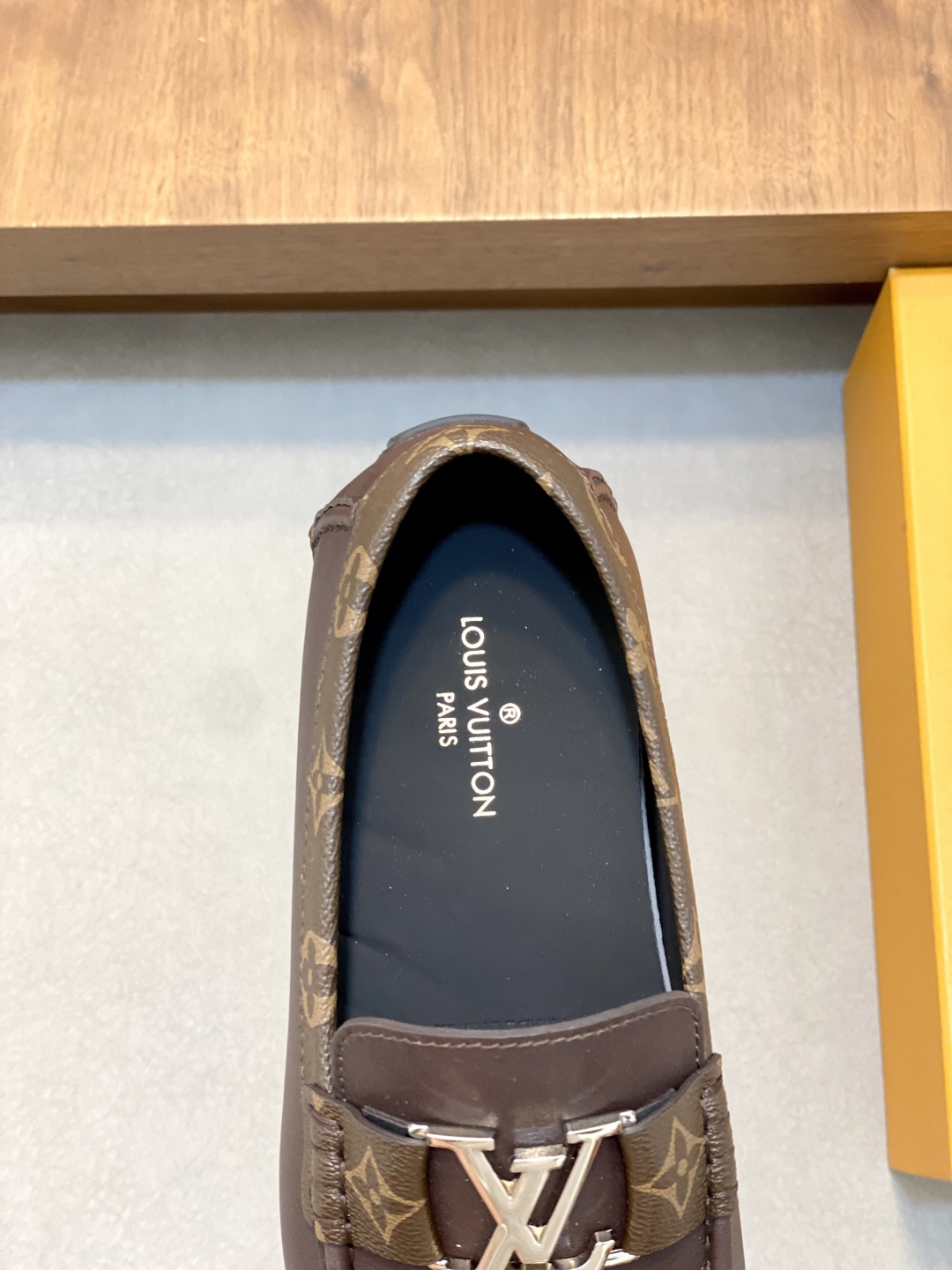 Louis Vuitton Men's Driving Loafers in Brown Leather with LV Monogram Detail 8 cmp i1743958934352 8587 0 6