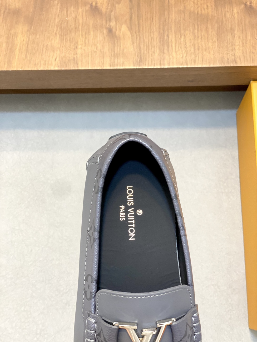 Louis Vuitton Men's Driving Loafers in Gray Leather, Sizes 39-44 8 cmp i1743958948906 6752 0 6
