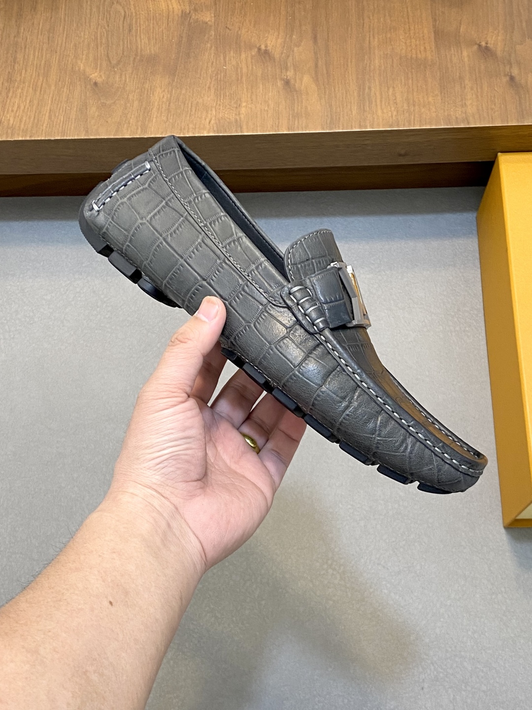 Louis Vuitton Men's Driving Moccasins Leather Loafers, Luxury Designer Shoes 5 cmp i1743959047742 7470 0 3
