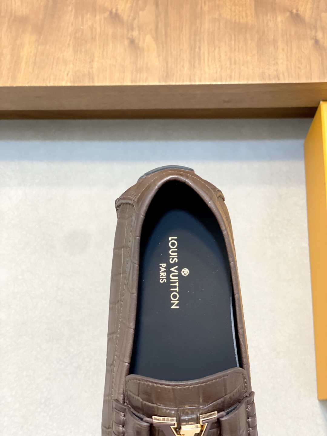 Louis Vuitton Men's Driver Loafers in Brown Croc-Embossed Leather, Size 39-44 8 cmp i1743959075864 6942 0 6