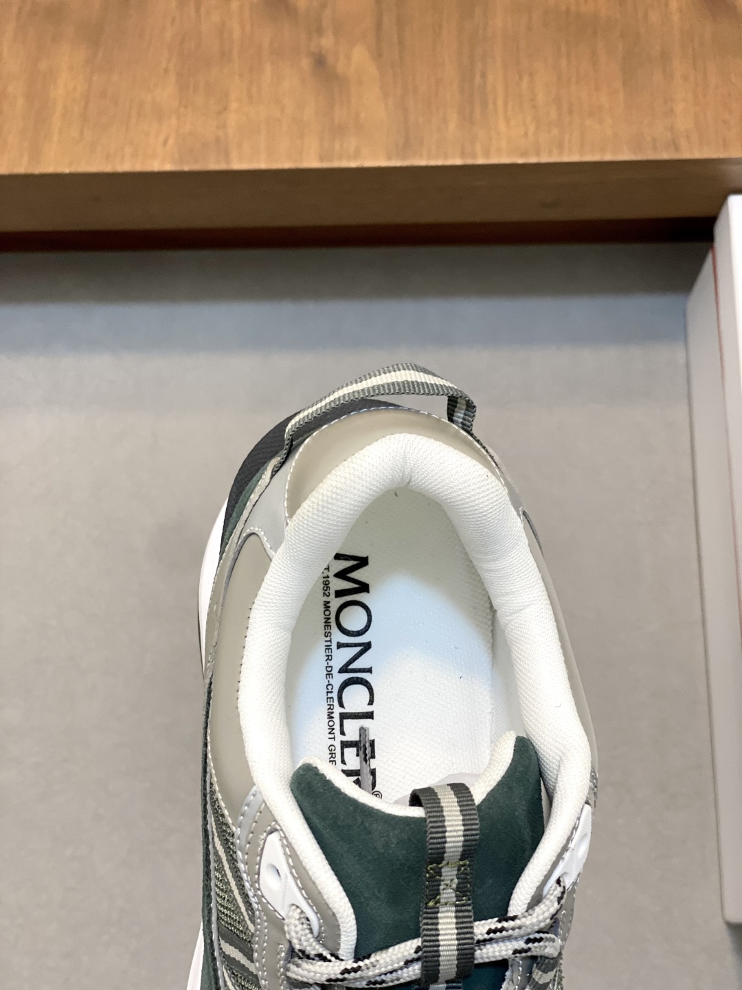 Moncler Men's Olive Green Leather and Neoprene Sneakers - Size 39-44 8 cmp i1744042651930 9042 0 6