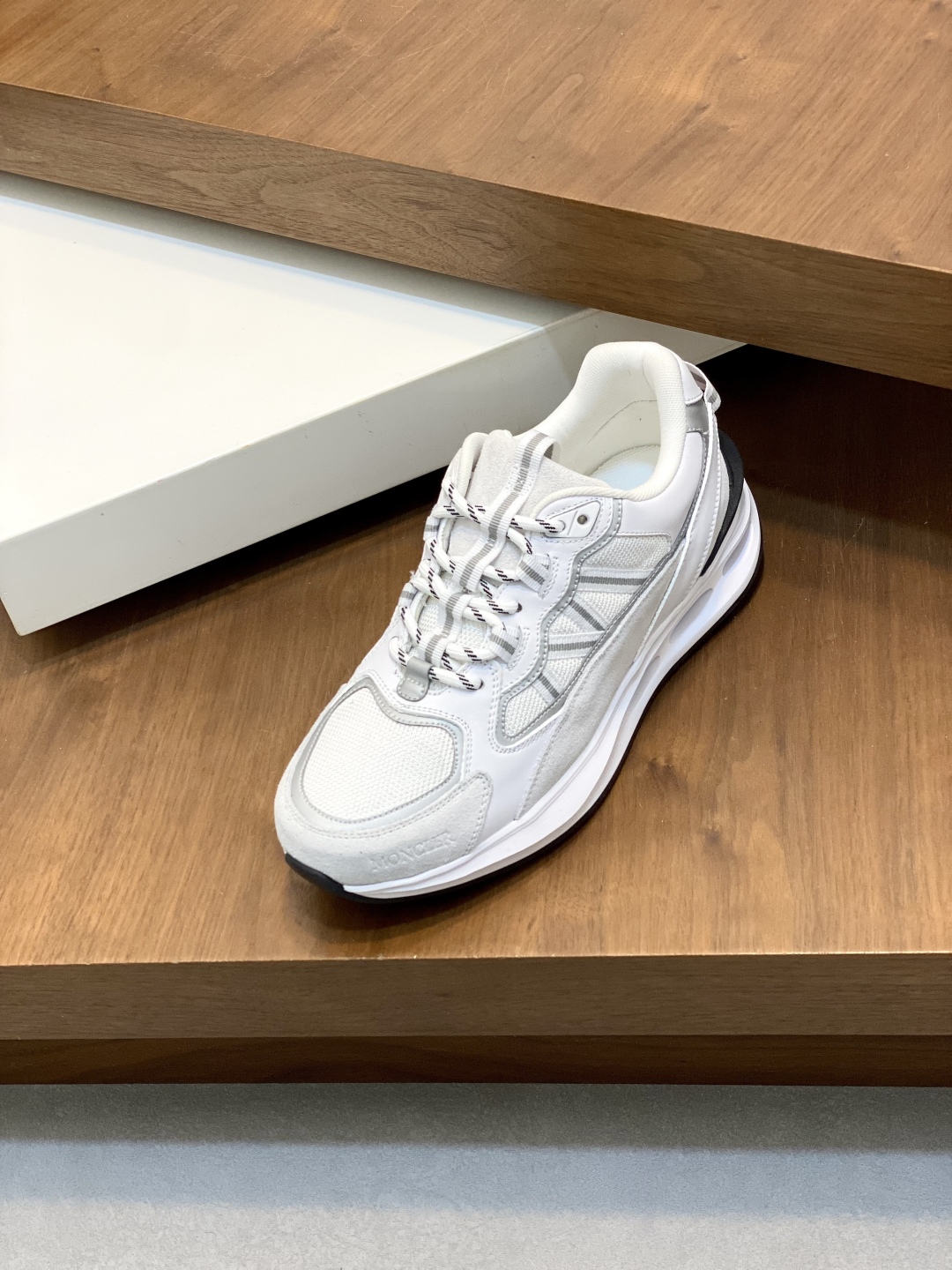 Moncler Men's White Leather & Neoprene Sneakers - Stylish & Comfortable 7 cmp i1744042865198 9696 0 5