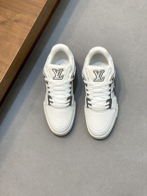 Louis Vuitton Trainer Sneaker Low White, Calf Leather & Breathable Mesh 1 Louis Vuitton Trainer Sneaker Low White, Calf Leather & Breathable Mesh