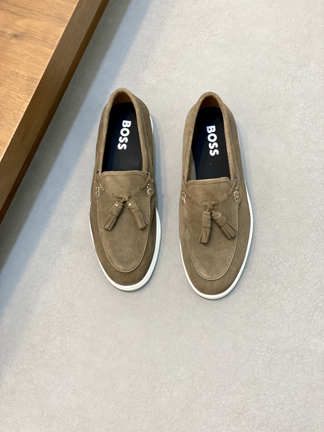 BOSS Men's New Slip-On Tassel Loafers Premium Leather Comfortable Breathable 1 BOSS Men's New Slip-On Tassel Loafers Premium Leather Comfortable Breathable