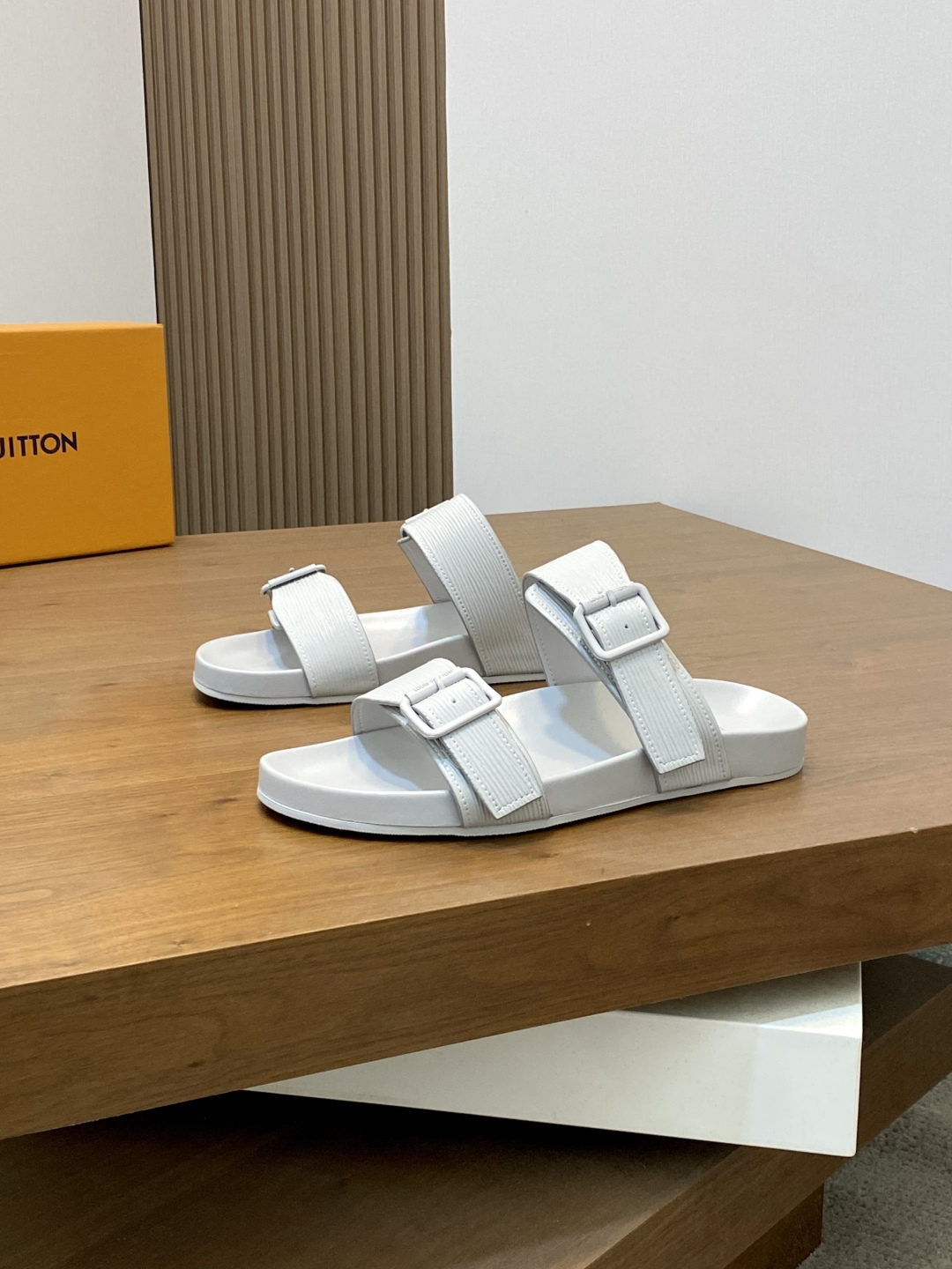 Louis Vuitton White Monogram Embossed Bread Sandals, Comfortable & Fashionable 4 cmp i1744910522927 8873 0 2