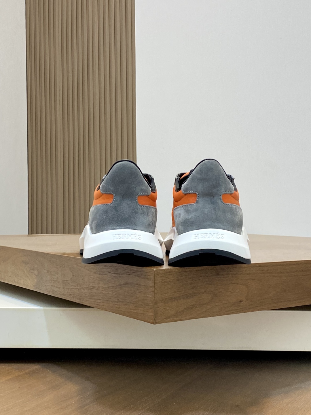 Hermès Haru Color Block Thick Sole Sneakers, Calfskin Leather, Urban Style 9 cmp i1744998654621 8819 0 7