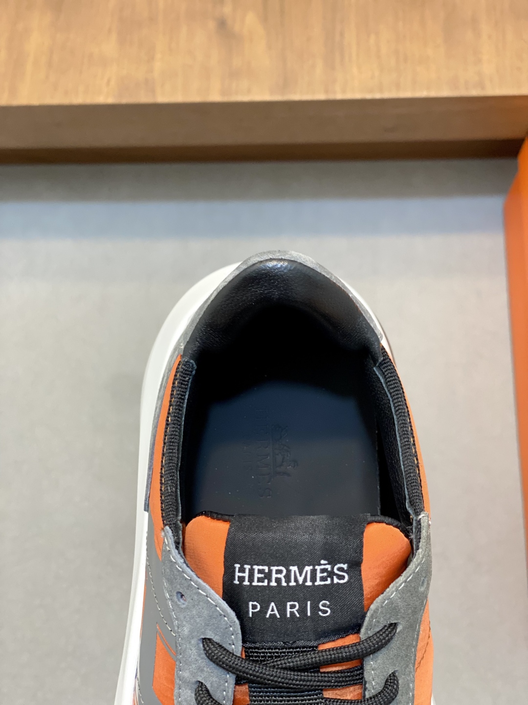 Hermès Haru Color Block Thick Sole Sneakers, Calfskin Leather, Urban Style 8 cmp i1744998654623 2199 0 6