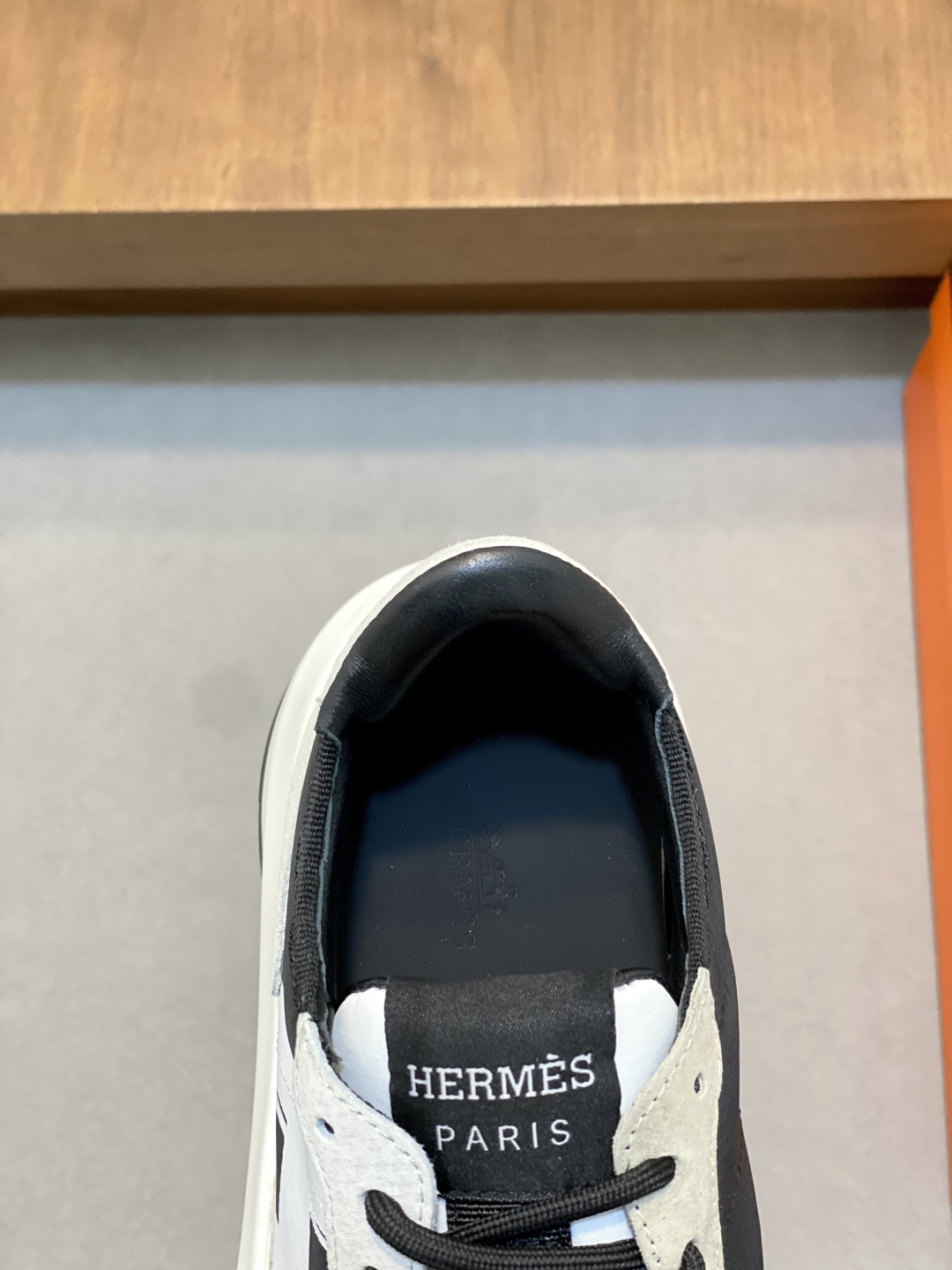 Hermes Haru Color Block Leather Derby Shoes Platform Sneakers 8 cmp i1744998697462 7340 0 6