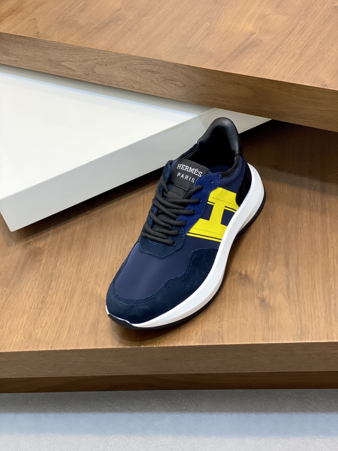 Hermes Haru Leather & Canvas Derby Sneakers with Chunky Sole - Size 39-44 7 cmp i1744998742648 6704 0 5