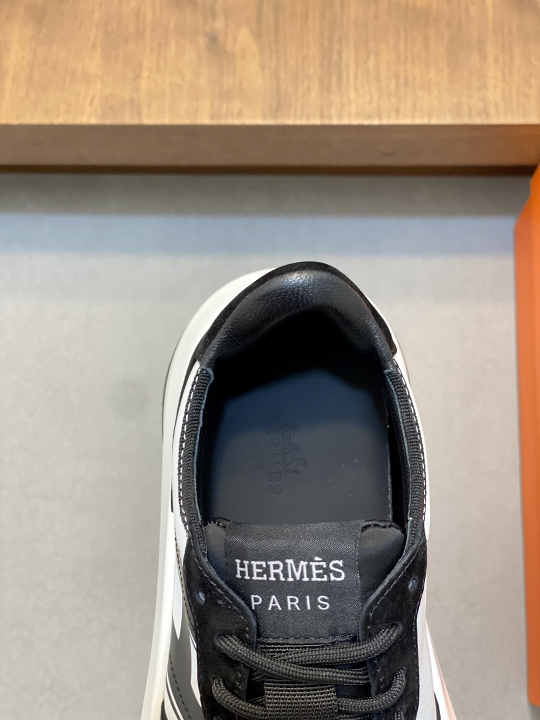 Hermes Haru Chunky Sole Derby Shoes - Calfskin Color Block Sneakers 8 cmp i1744998749262 219 0 6