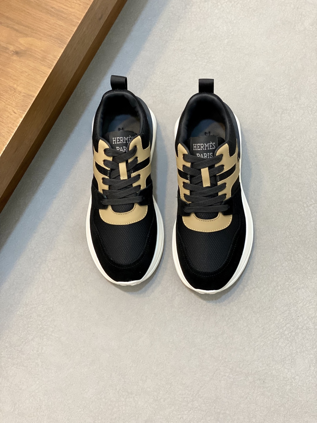 Hermes Haru Leather & Canvas Derby Shoes - Urban Style, Comfortable Fit 1 Hermes Haru Leather & Canvas Derby Shoes - Urban Style, Comfortable Fit