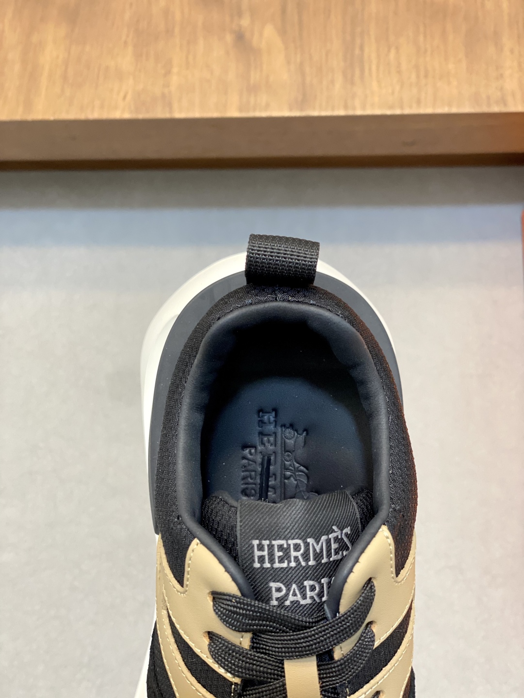 Hermes Haru Leather & Canvas Derby Shoes - Urban Style, Comfortable Fit 8 cmp i1744998816830 5122 0 6