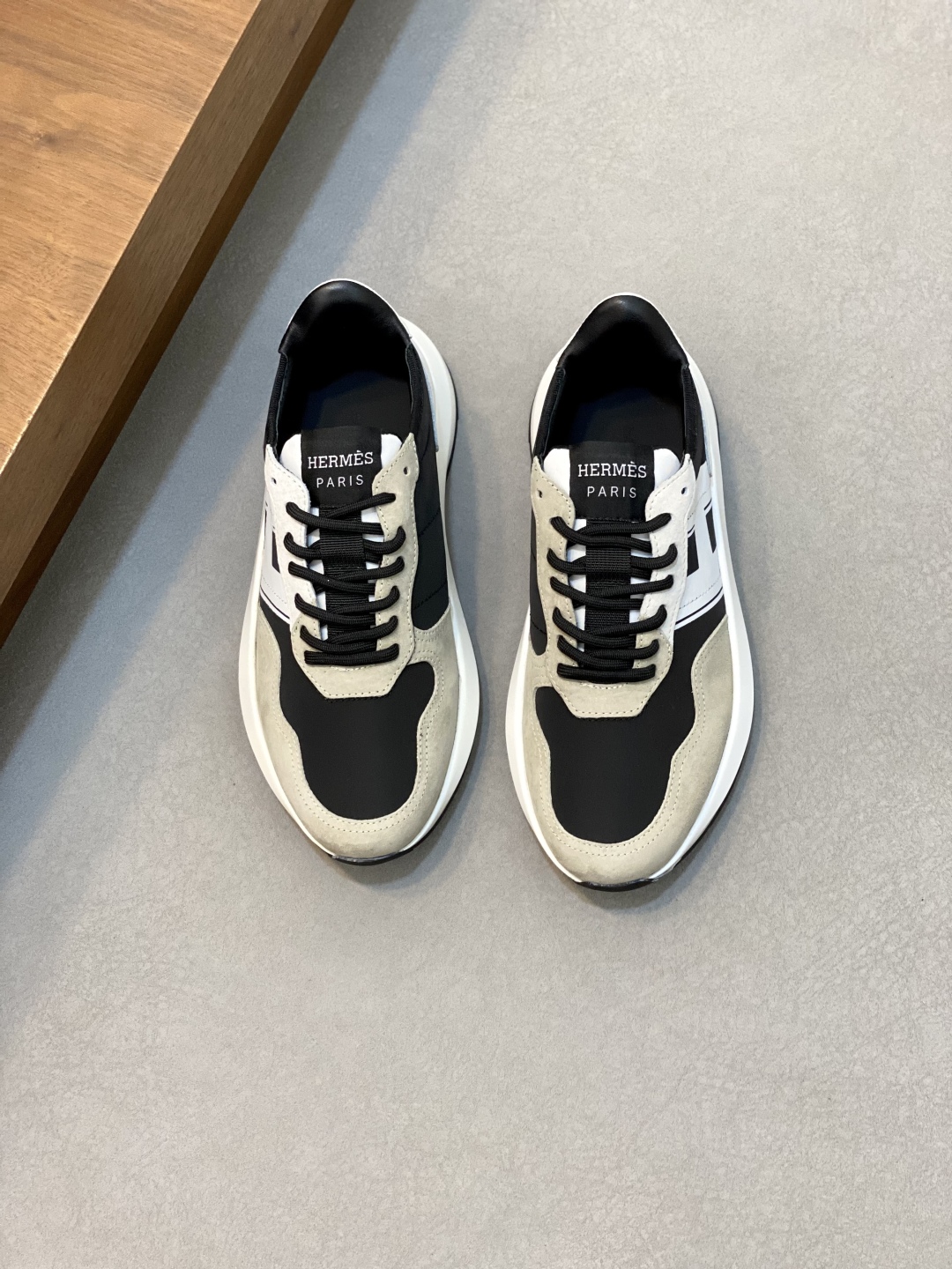 Hermes Haru Color Block Leather Derby Shoes Platform Sneakers 2 cmp i1744998922509 8224 0 0