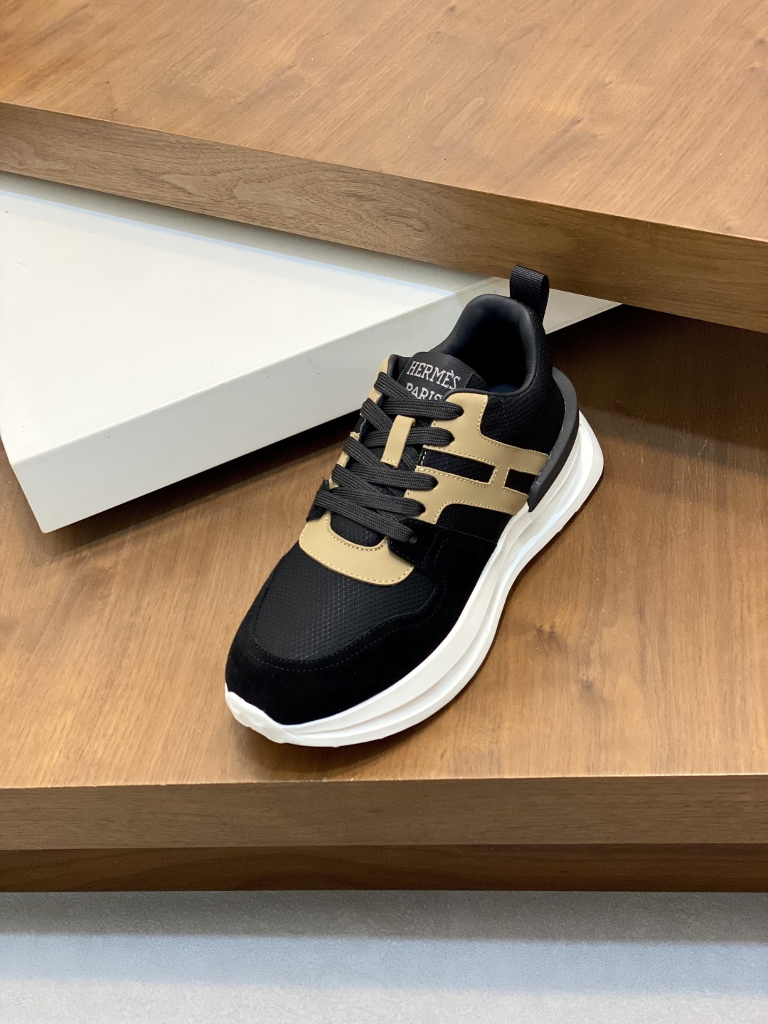 Hermes Haru Leather & Canvas Derby Shoes - Urban Style, Comfortable Fit 7 cmp i1744999270809 6373 0 5