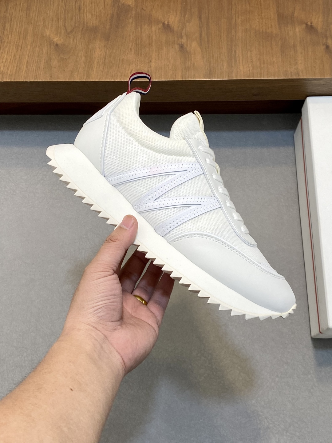 Moncler Men's White Avrie Sneakers - Breathable Mesh, Comfortable & Stylish 5 cmp i1745037279276 3673 0 3