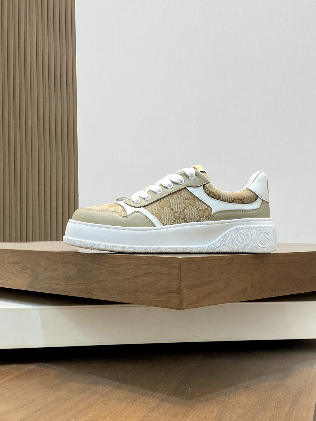 Gucci Leather Sneakers With Embroidered Logo, Luxurious Calfskin Shoes 3 cmp i1745253808048 1291 0 1