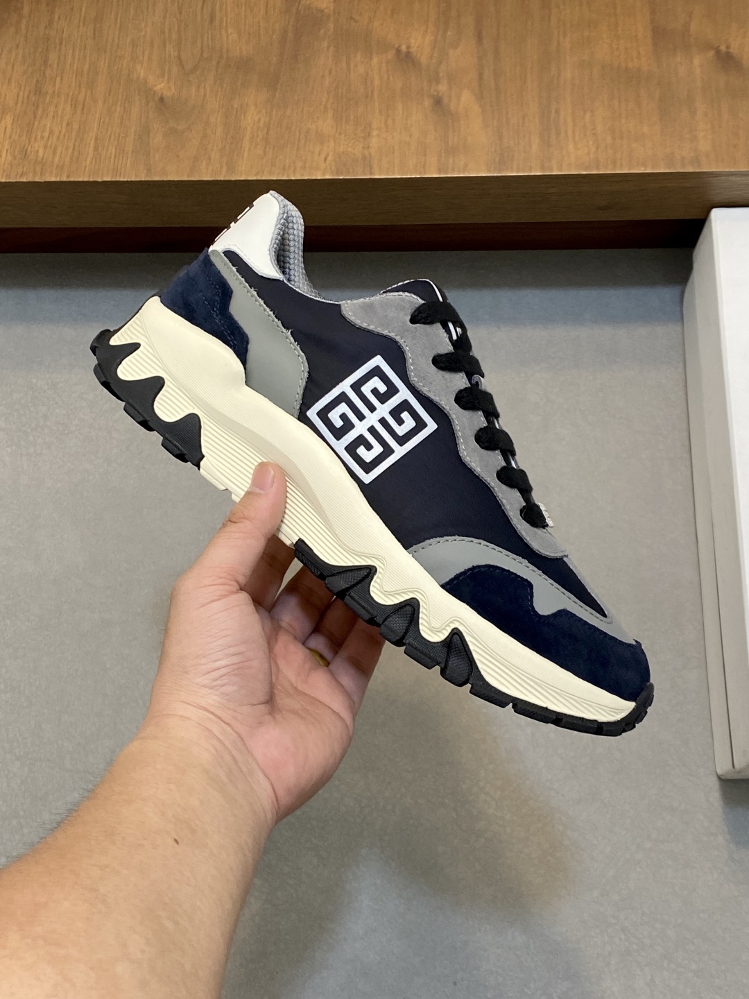 GIVENCHY Men's Thick Sole Height Increasing Casual Sneakers - Stylish & Comfortable 5 cmp i1745426209556 7601 0 3