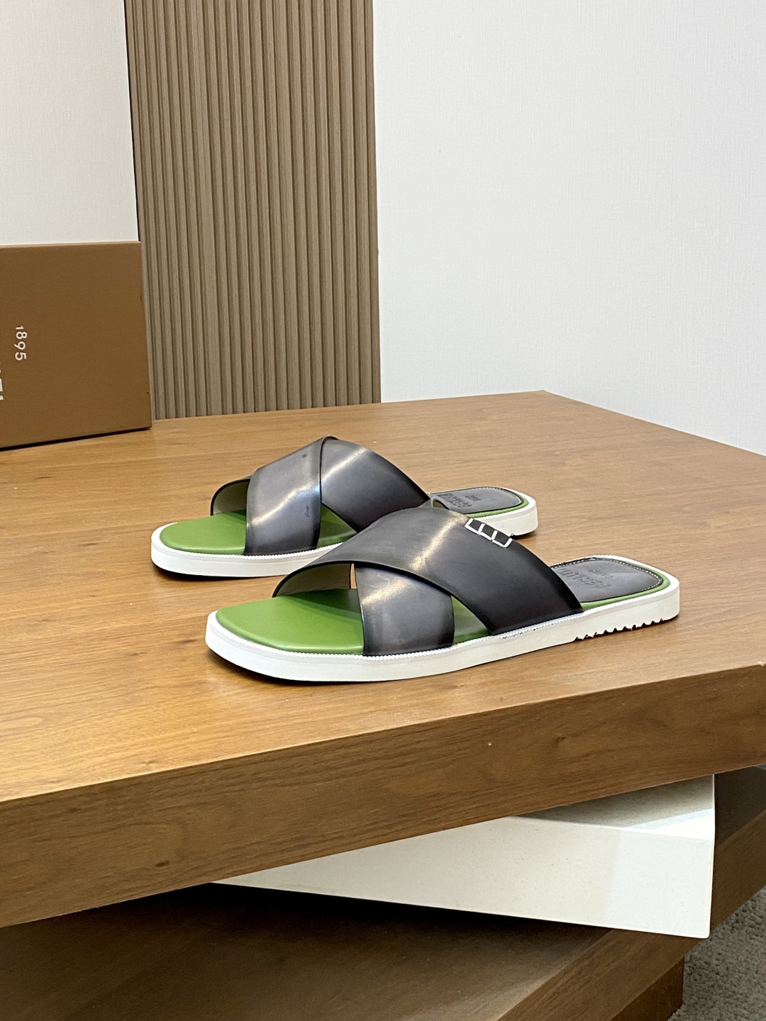 Berluti Men's Leather Crisscross Sandals Slides - Handmade Italian Style 4 cmp i1745601462143 9667 0 2