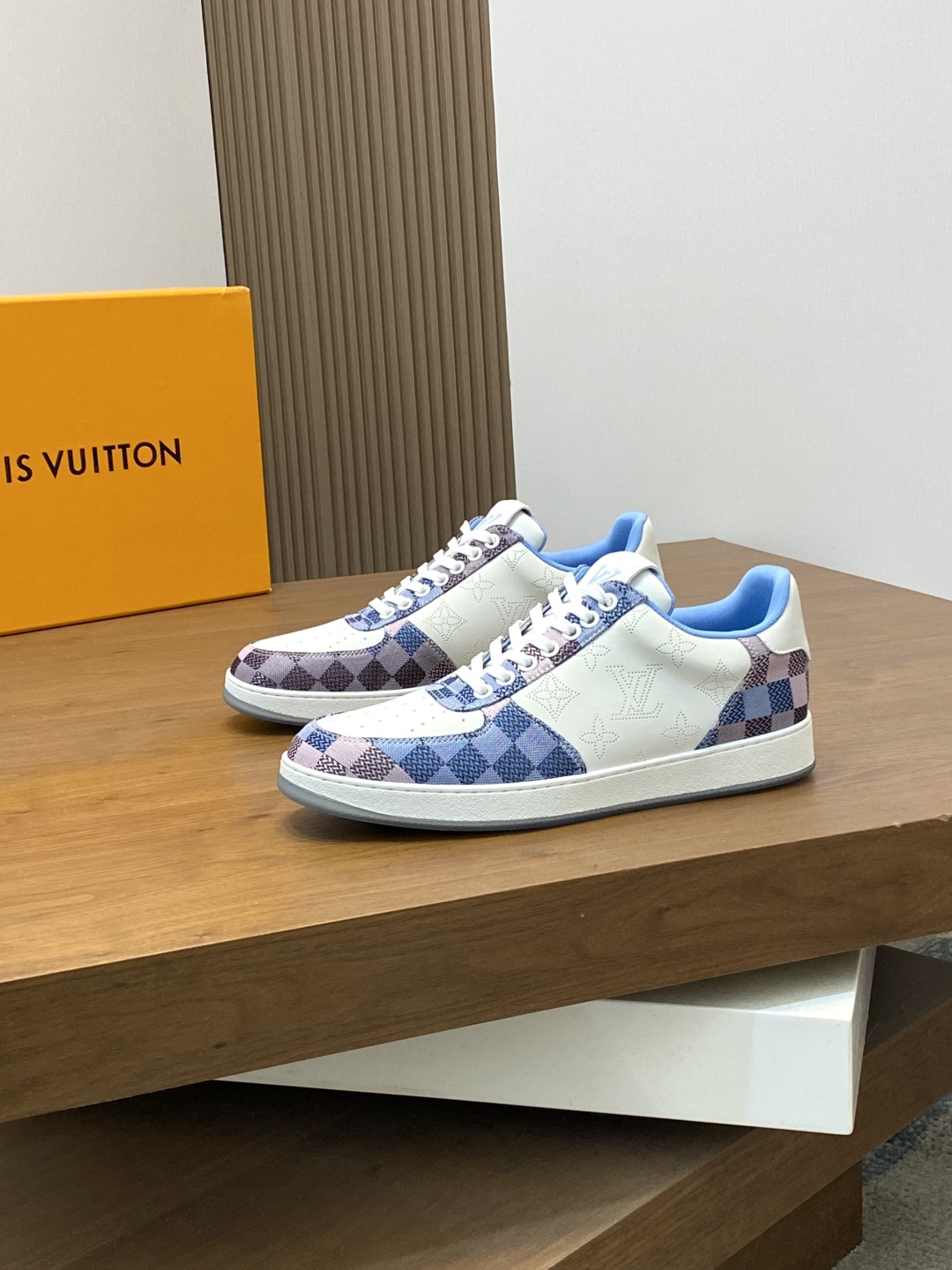 Louis Vuitton Men's Nappa Leather Sneakers with Damier Pattern, Sizes 38-44 4 cmp i1745684890492 717 0 2