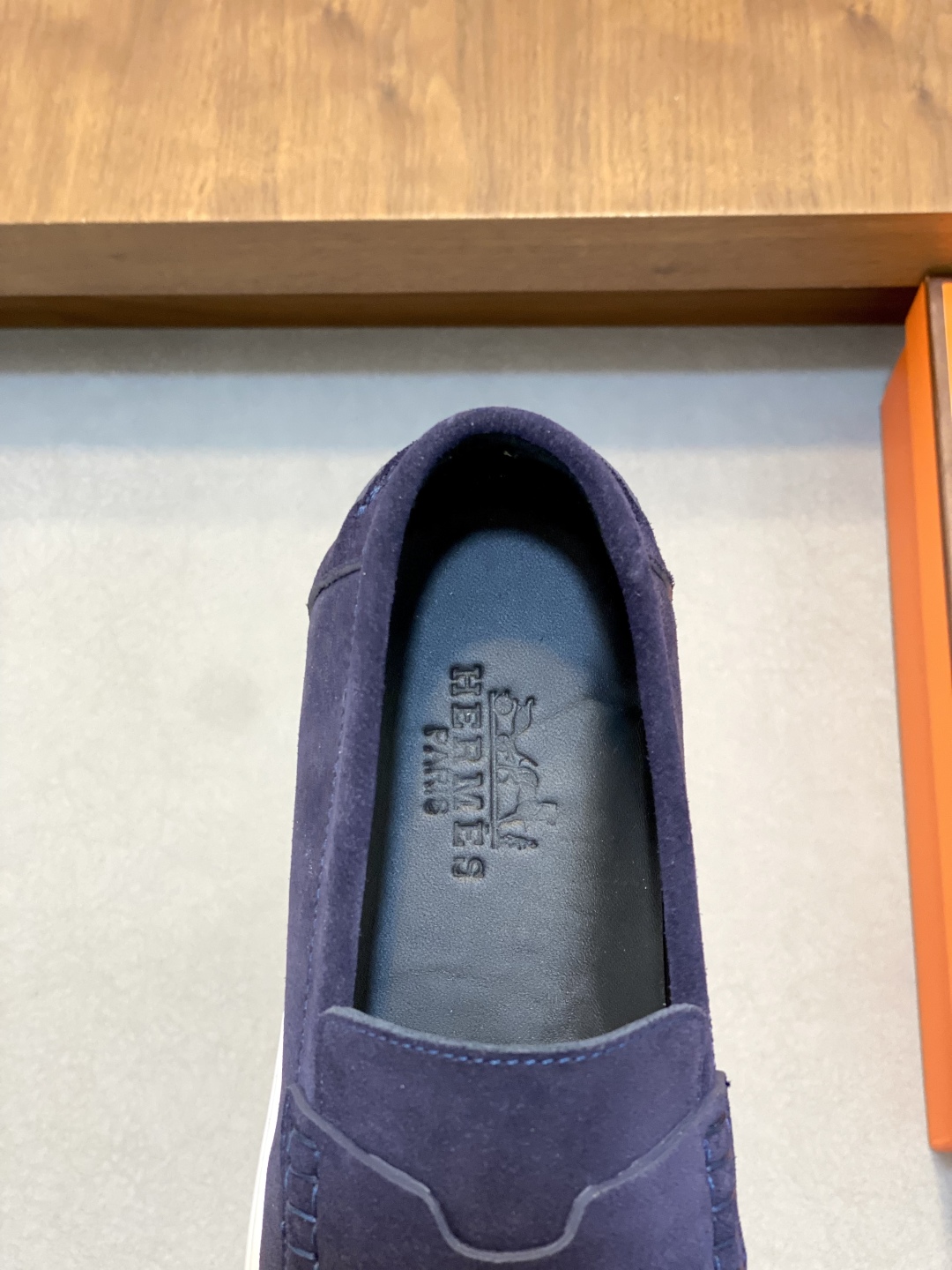 [HERMÈS 】 Hermès contador nuevos zapatos casuales de los hombres, la tela de recogida de transporte 