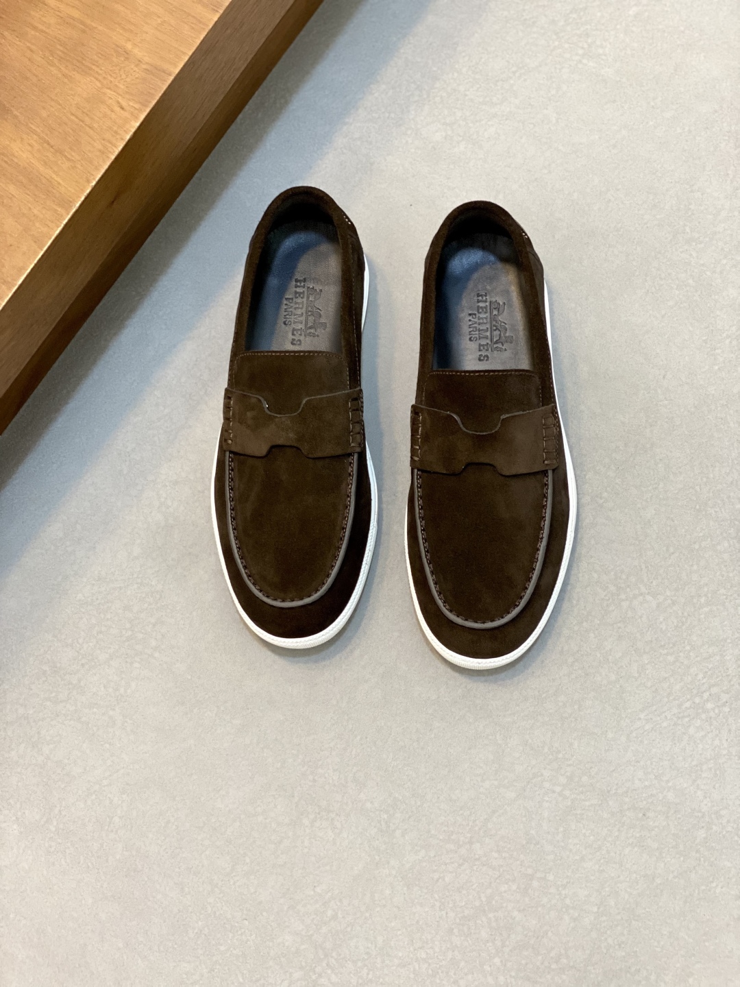 Hermes Men's Casual Loafers - High-Tech Fabric & Leather, Lightweight & Stylish