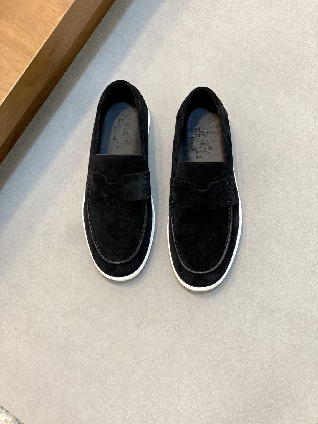 [HERMÈS 】 Hermès contador nuevos zapatos casuales de los hombres, la tela de recogida de transporte