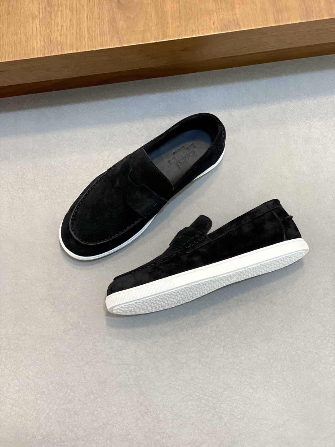[HERMÈS 】 Hermès contador nuevos zapatos casuales de los hombres, la tela de recogida de transporte 