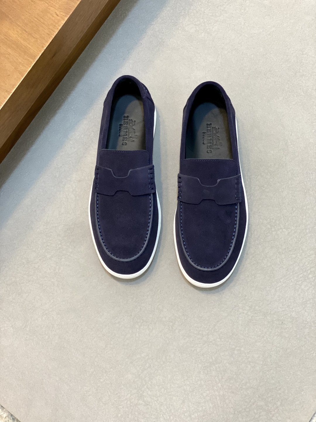 [HERMÈS 】 Hermès contador nuevos zapatos casuales de los hombres, la tela de recogida de transporte