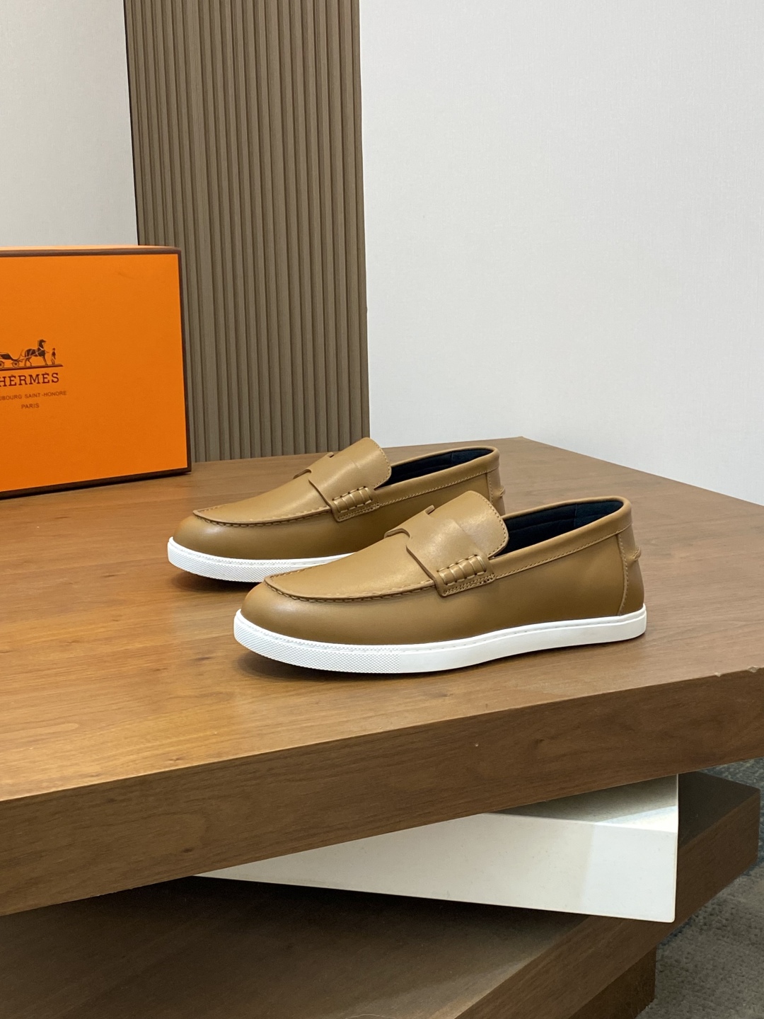 [HERMÈS 】 Hermès contador nuevos zapatos casuales de los hombres, la tela de recogida de transporte 