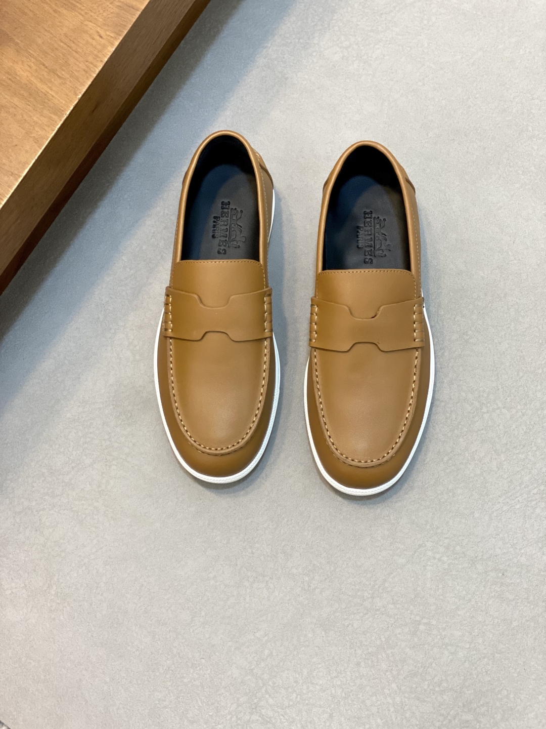 [HERMÈS 】 Hermès contador nuevos zapatos casuales de los hombres, la tela de recogida de transporte