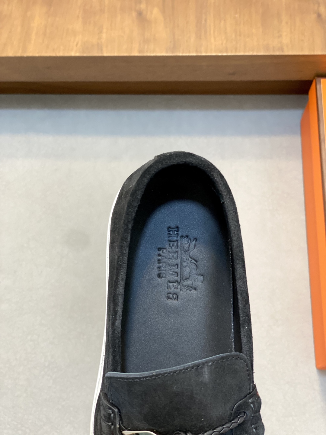 [HERMÈS 】 Hermès contador nuevos zapatos casuales de los hombres, la tela de recogida de transporte 